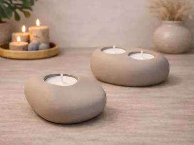 Lapillu | Japandi Style Decorative Tealight Holder
