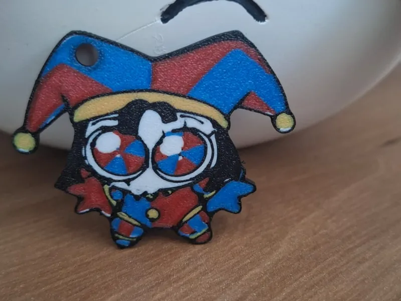 Pomni cute keychain