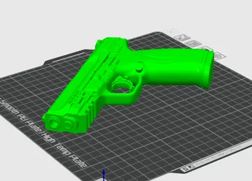 Modelo para impresión 3D: Smith & Wesson M&P 9 Static Prop Gun Weapon — vista de referencia 4