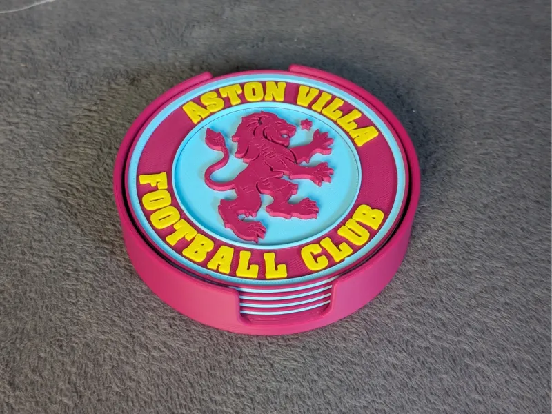 Aston Villa - 3D Stackable Coaster
