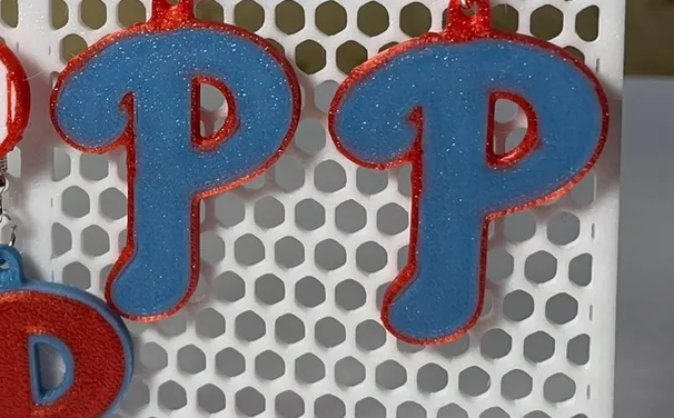 Philadelphia Phillies Inspired Earrings view 2