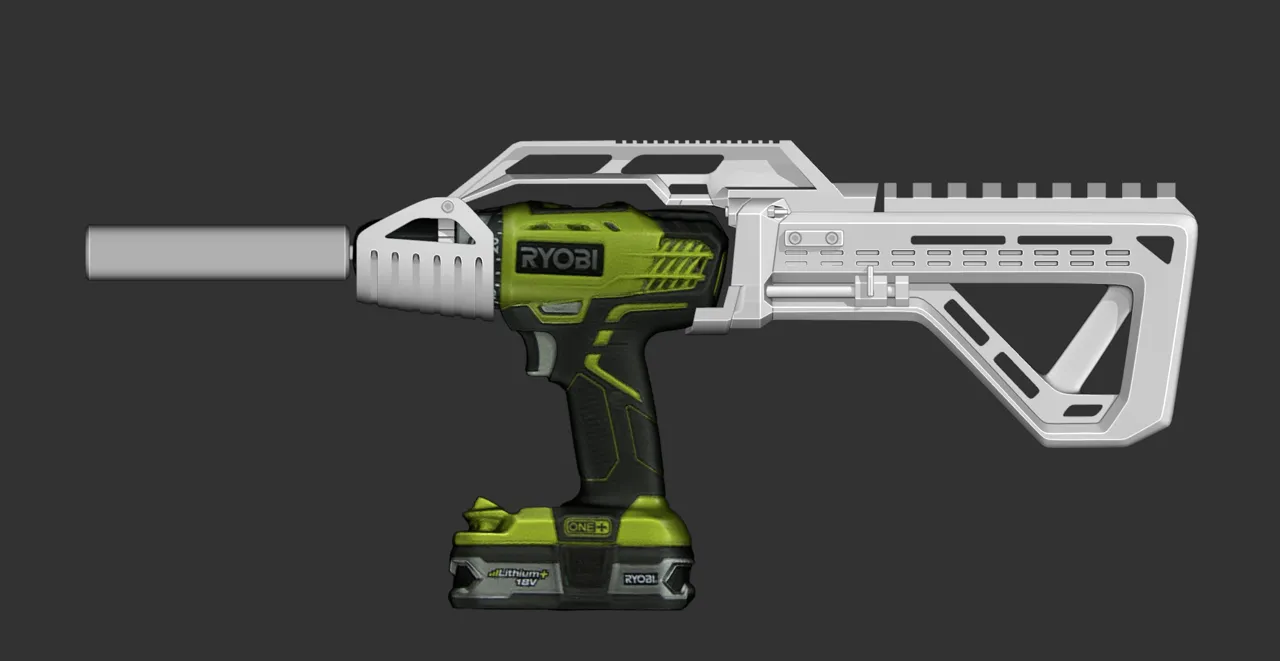 Drill shoulder stock Bohrmaschine Schulterstütze view 3