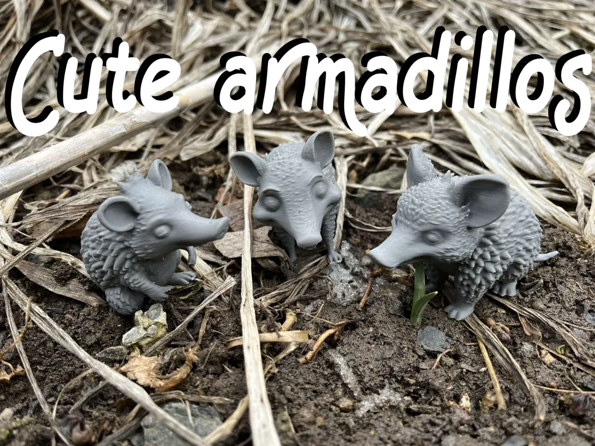 Tatous mignons — figurines