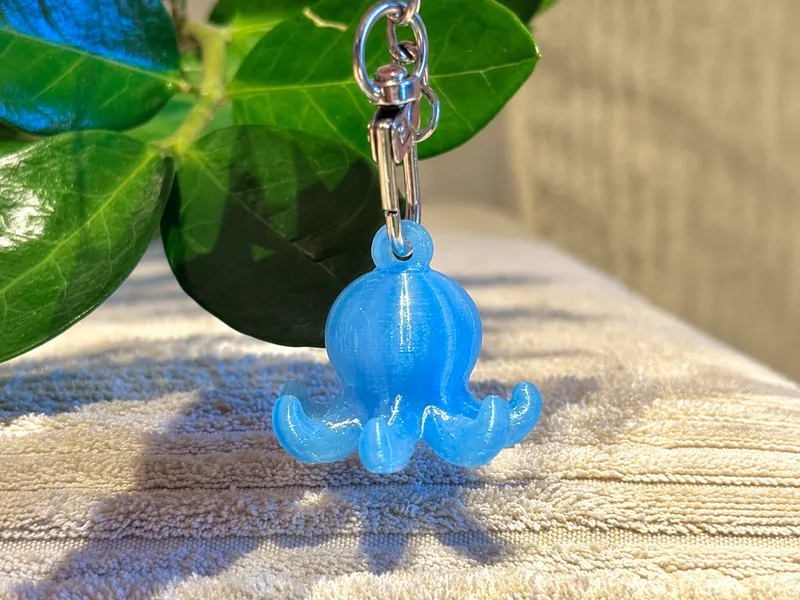Cute Octopus Keychain - mini accessory charm