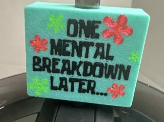 Mental Breakdown Straw Topper 