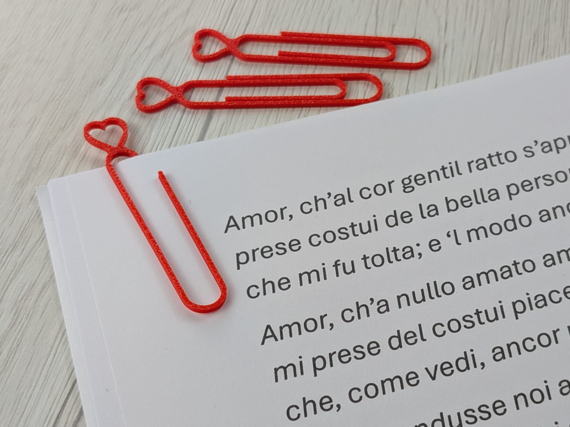 Heart Paper Clip - Ultra Light & Fast (Under 1g)