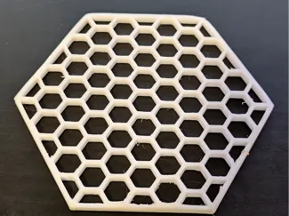 Large Hexagon Pattern Honeycomb Coaster