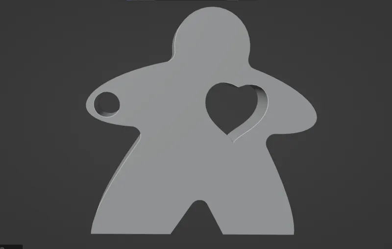 Meeple Keychain