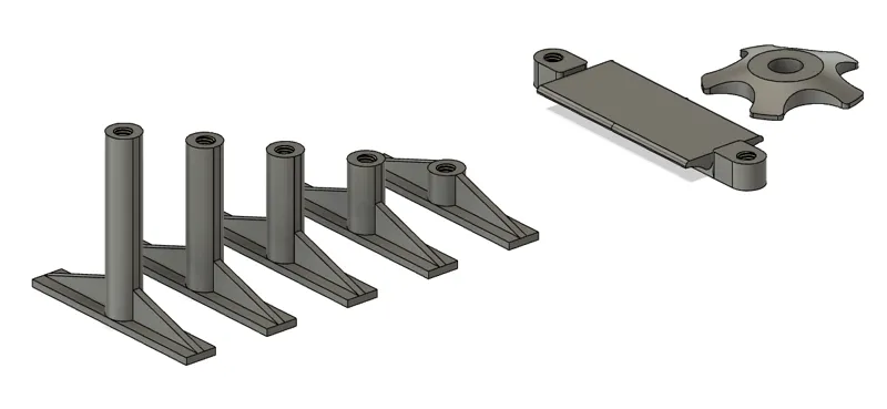N scale ramp supports