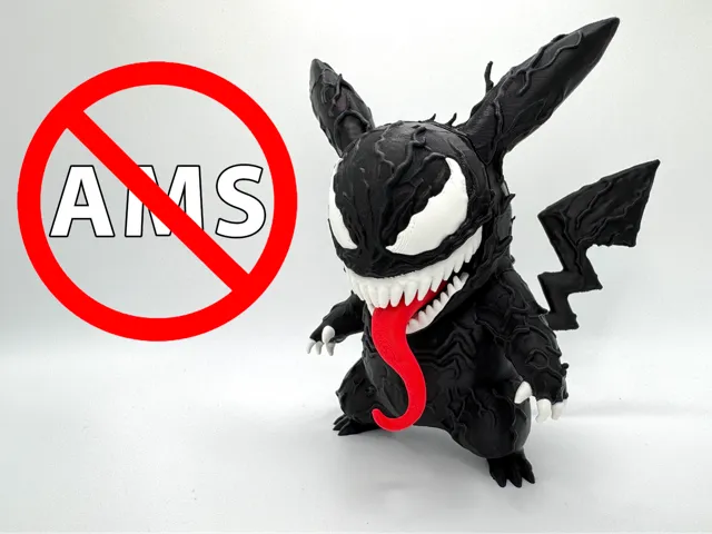 Venom Pikachu No AMS Multicolor Print