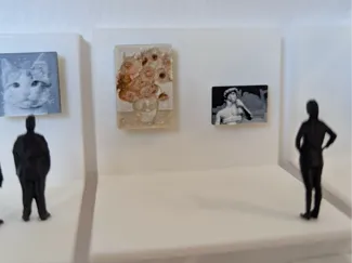 Miniature Art Gallery Set - Walls and Art