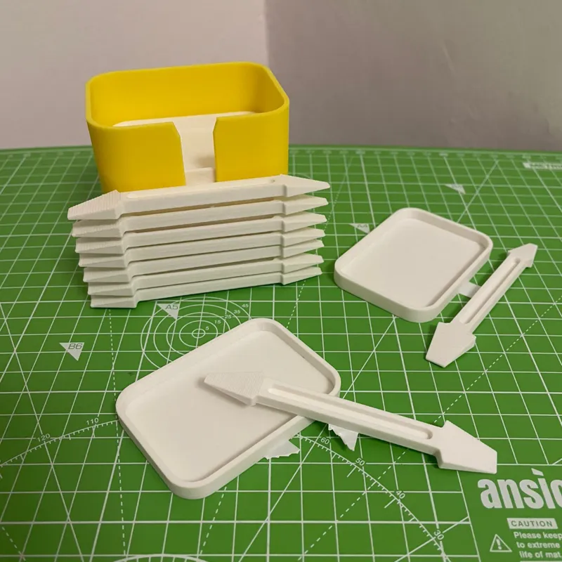 The last tray of epoxy glue