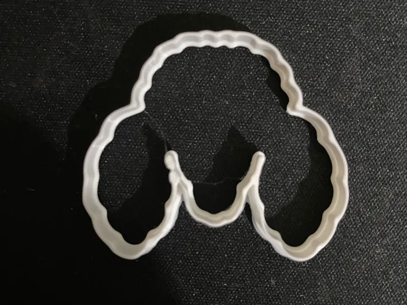 Poodle cookie cutter