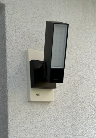 Outdoor light adapter baseplate for netatmo outdoor camera