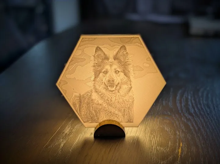 Lithophane Dog