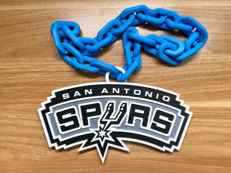 San Antonio Spurs Hype Chain/Necklace (w/ fiesta)