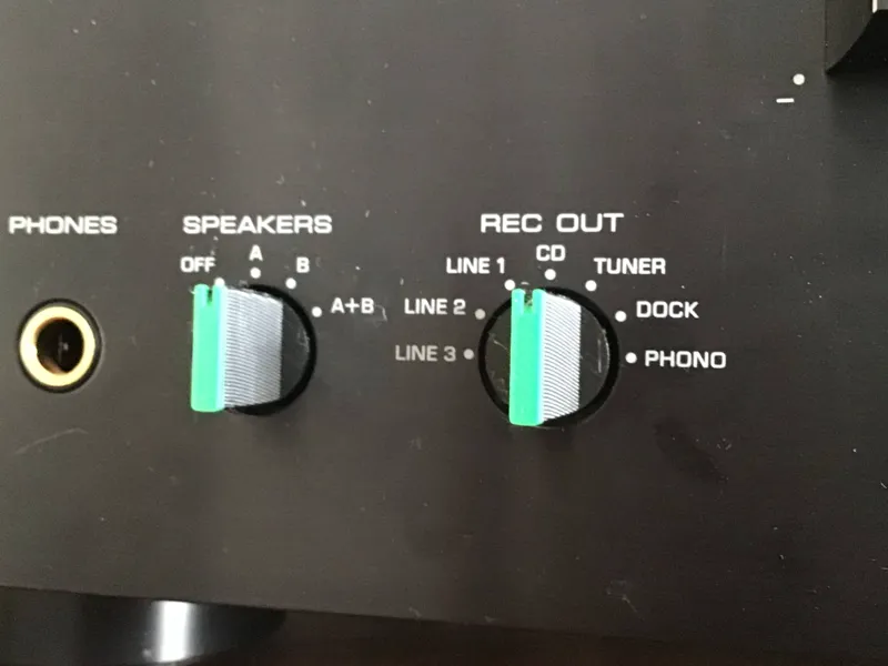 YAMAHA A-S500 Stereo Speaker/REC Out Knobs  