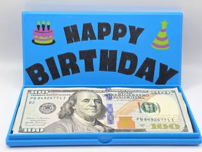 "Happy Birthday" Cash & Check Gift Box