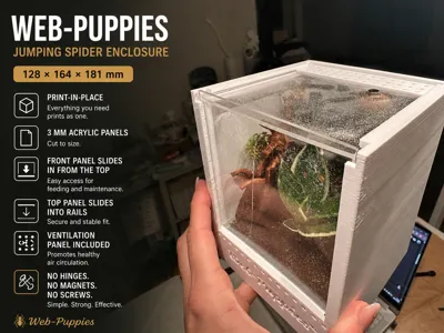 Web-Puppies Jumping Spider Enclosure