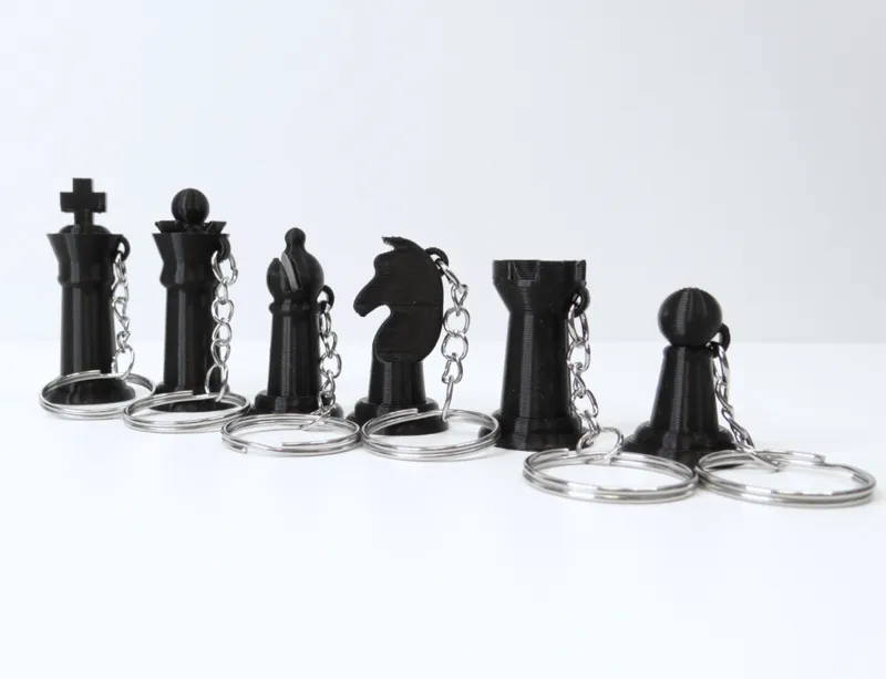 Chess Pieces Keychain