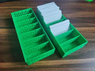 Karteikartenbox mit 7 Fächern