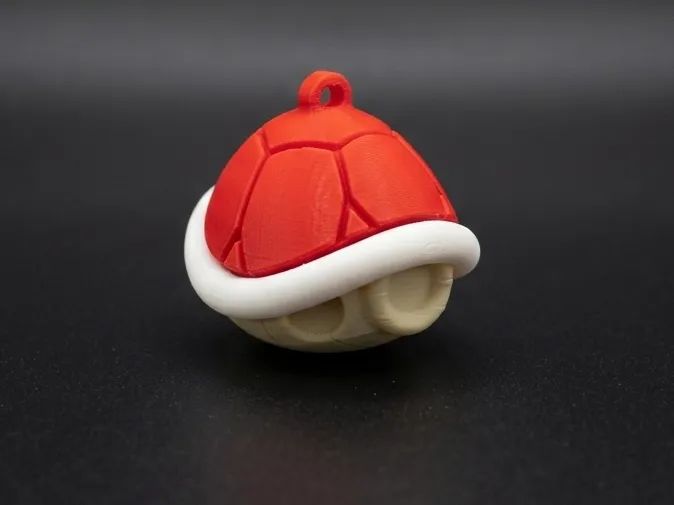 Red Shell - Mario Kart - Keychain - No AMS