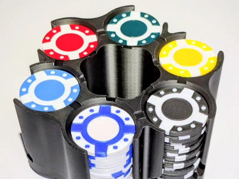 Stackable Rotating Casino Chip Holder