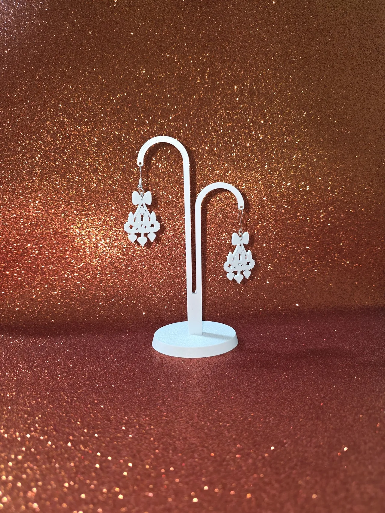 Another Christmas decoration earrings view 3