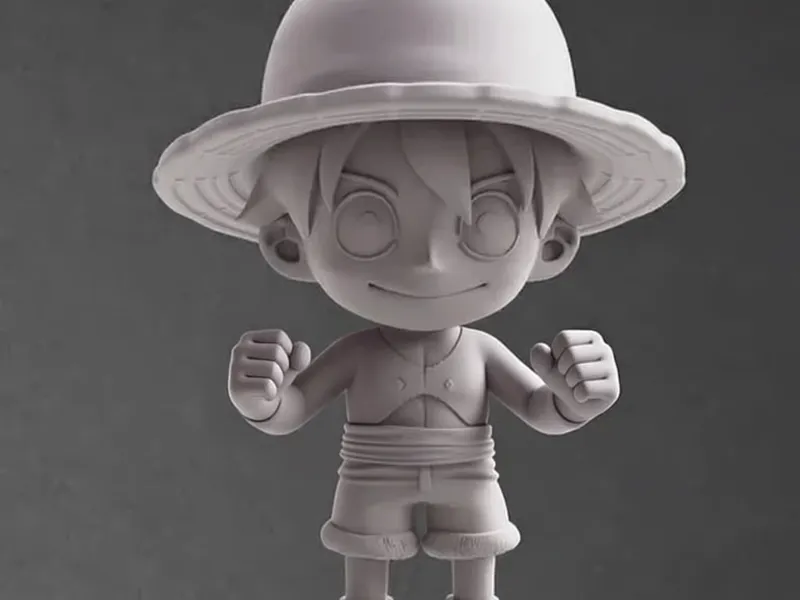 Luffy chibi  stile pugile