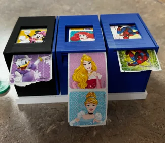 2 1/4" sticker dispenser