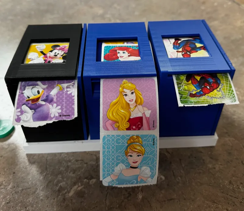 2 1/4" sticker dispenser