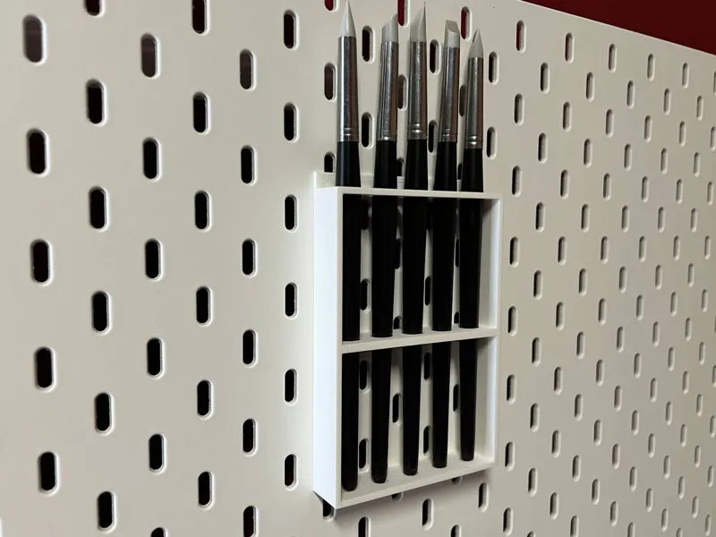 Supporto per pennelli in silicone per IKEA Skadis