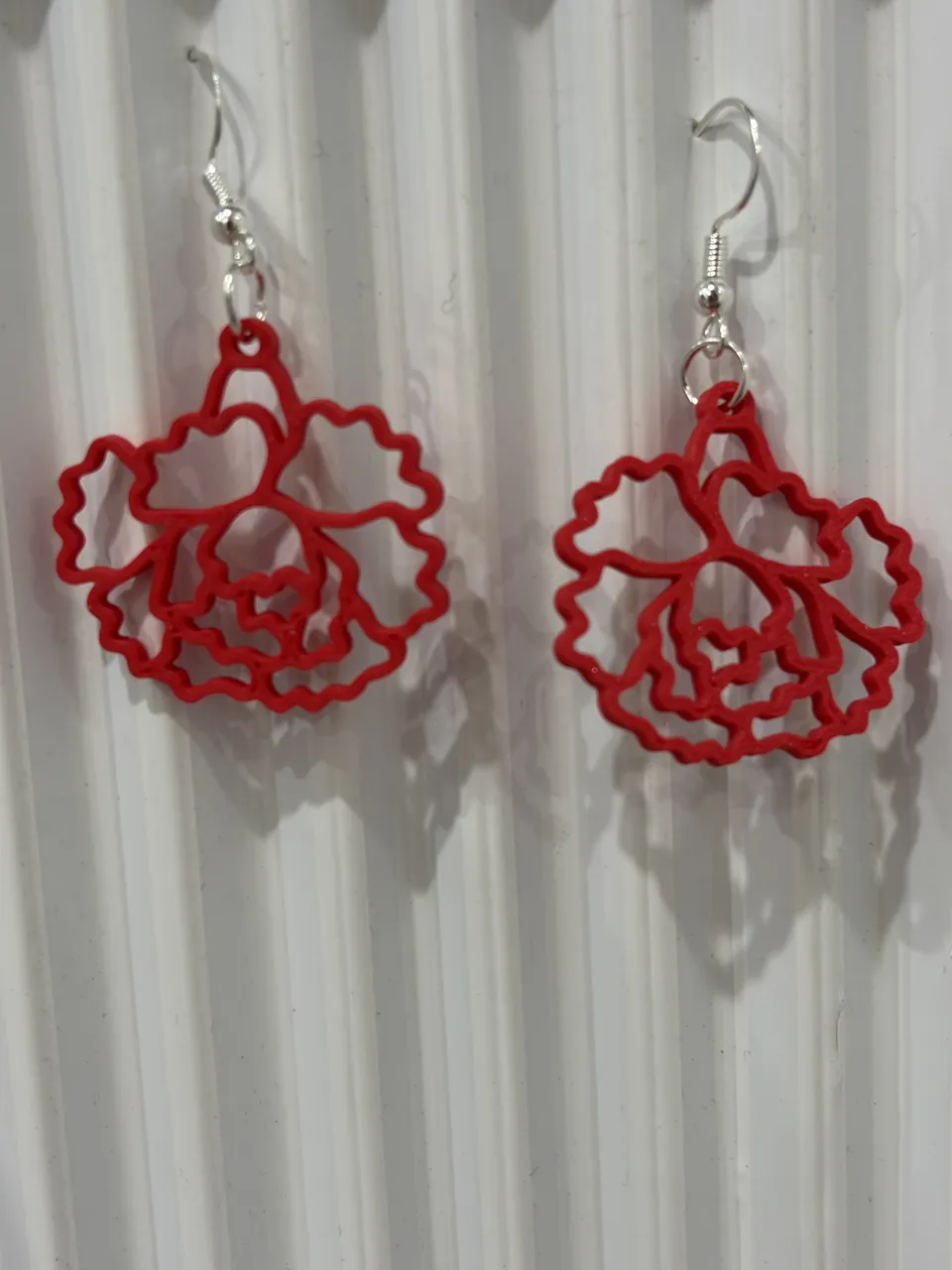 Carnation Flower Earrings | Floral Jewelry view 4
