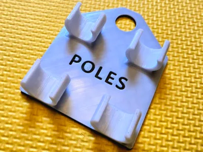 Ski Poles Holder (16mm + 18mm shafts)