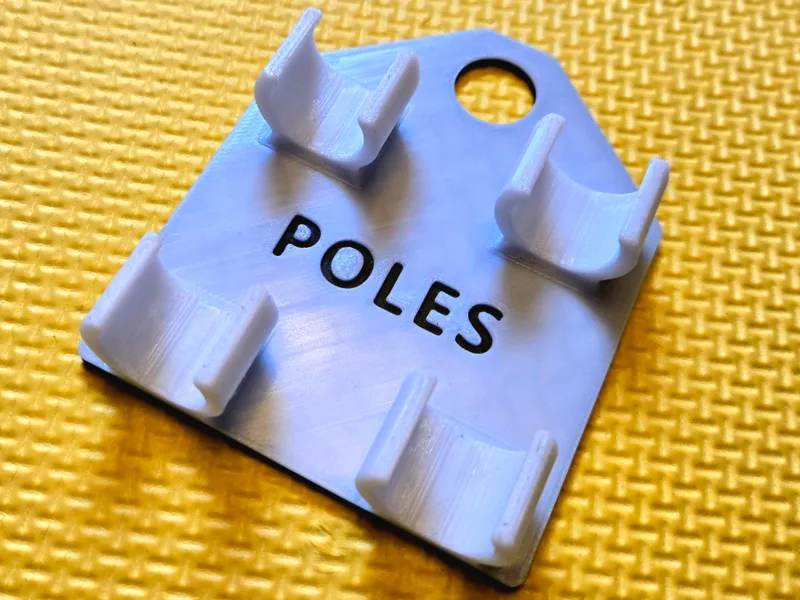Ski Poles Holder (16mm + 18mm shafts)