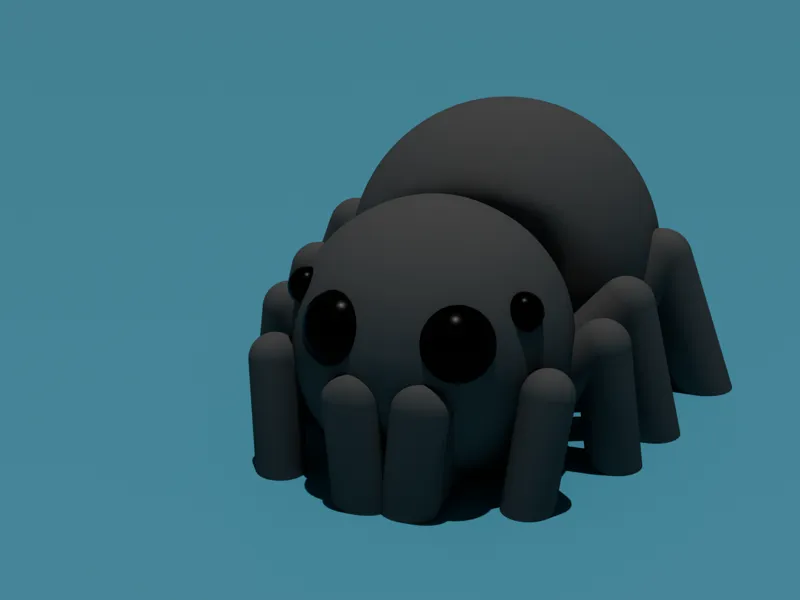 Flexy spider keychain