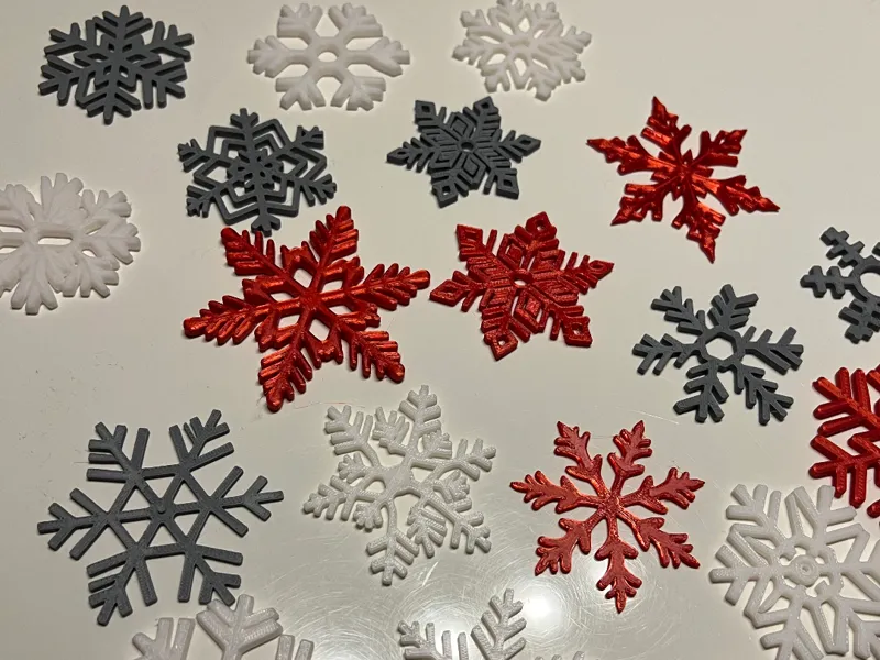 Elegante Weihnachts Schneeflocken 2 Deko