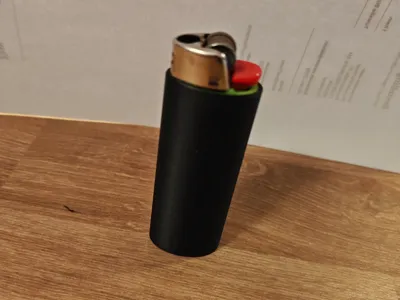Blank bic lighter sleeve slim