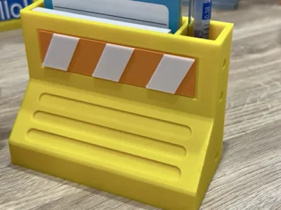 New Jersey Barrier Storage Box/Pen Holder