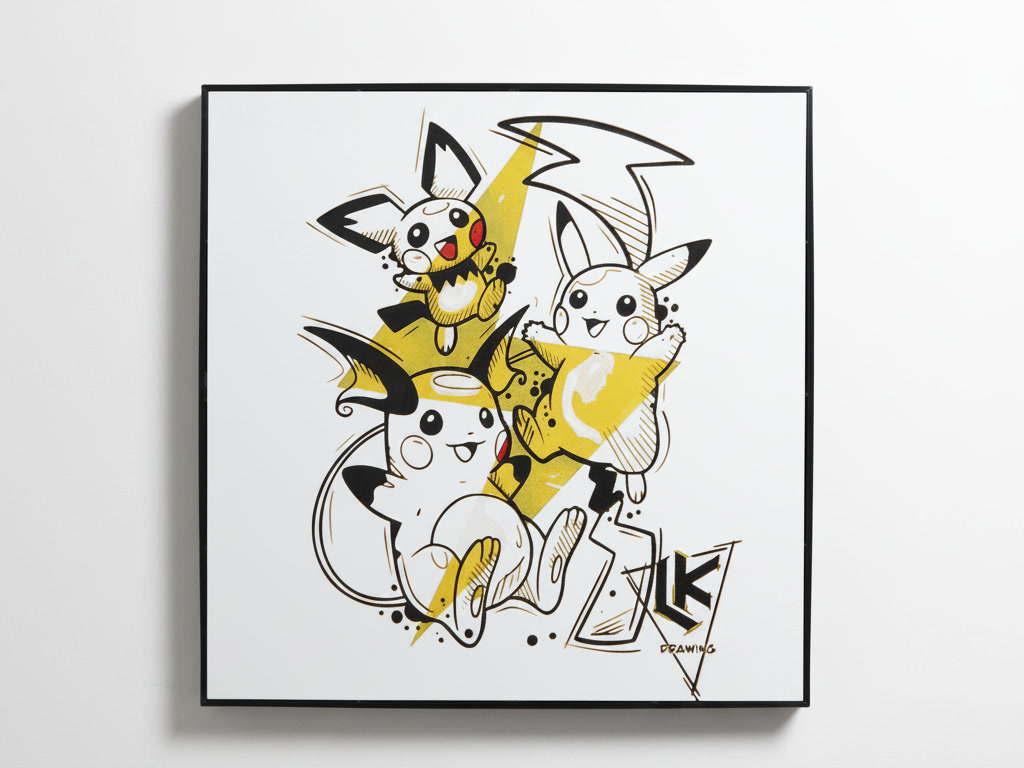 Pikachu Evolutions HueForge|Pokemon Painting
