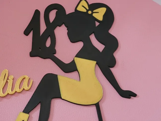 Cake topper women 18