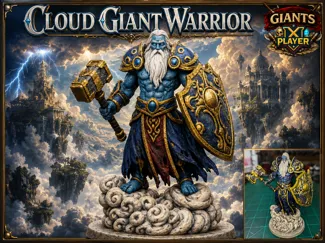 Cloud Giant Warrior: DnD D&D Pathfinder Mini