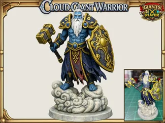 Cloud Giant Warrior: DnD D&D Pathfinder Mini