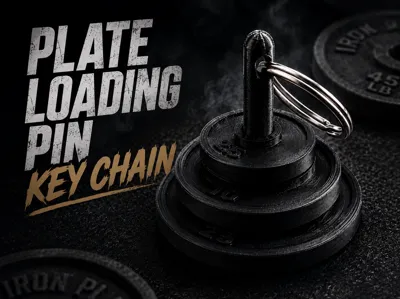 Plate loading pin key chain