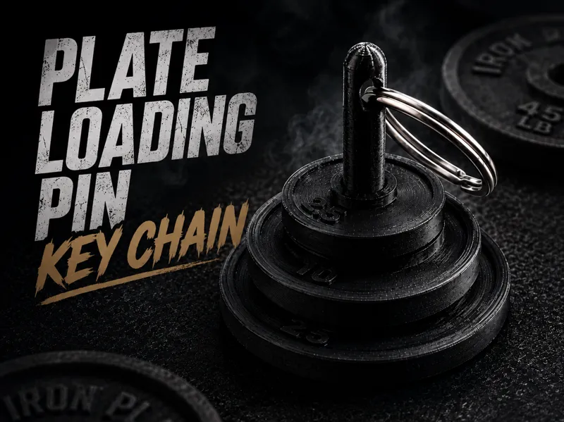 Plate loading pin key chain