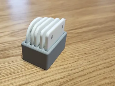 Radius gauge container