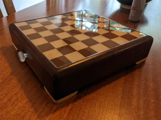 Full-size chess board with drawers