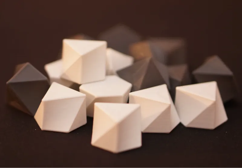 Hexagon to Triangle - double sided game piece