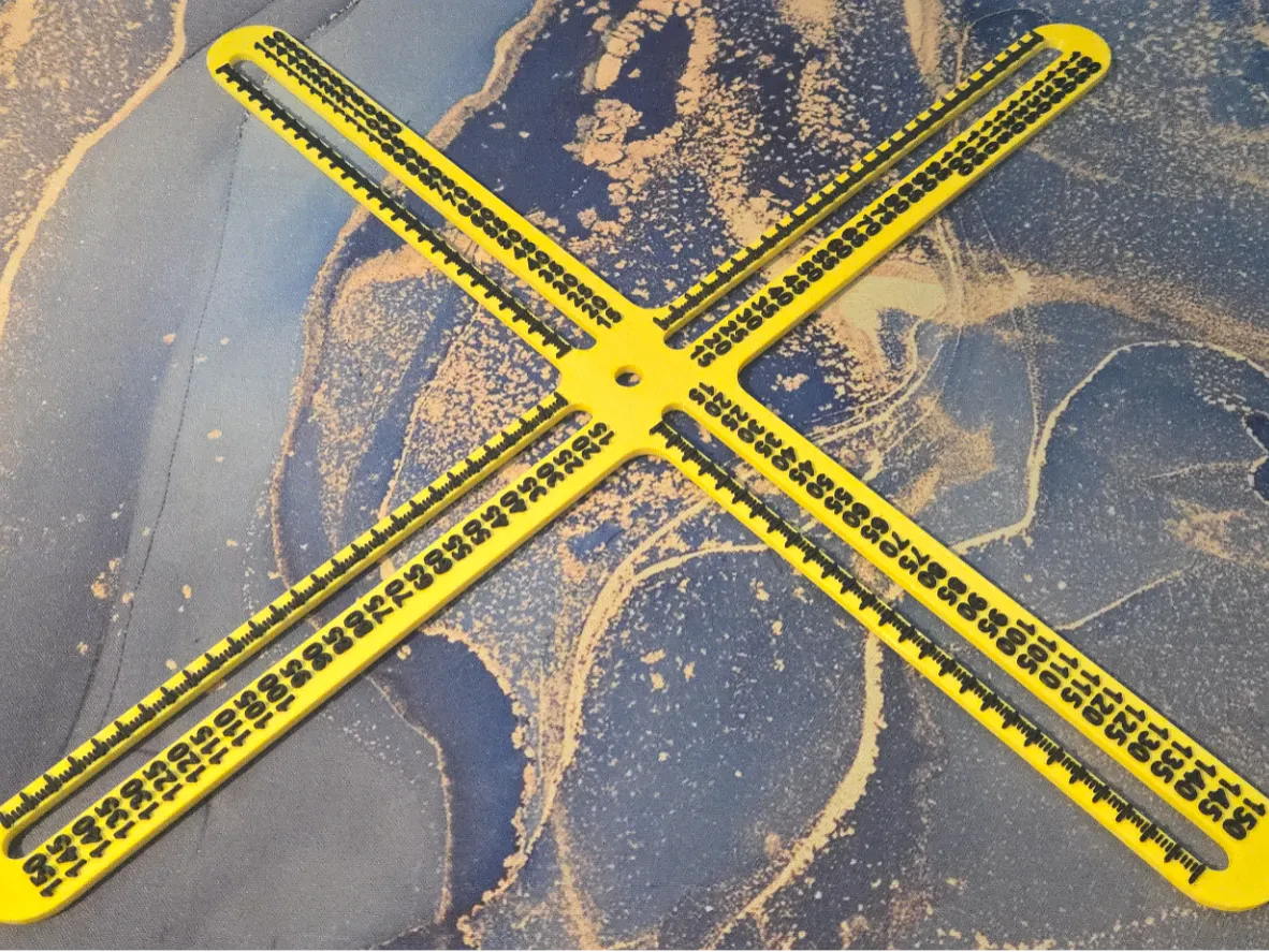 Four Line Ruler 4 way ruler - Free 3D Print Model - MakerWorld