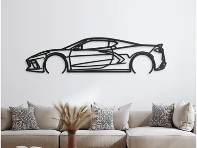 2021 C8 Corvette Wall Sticker